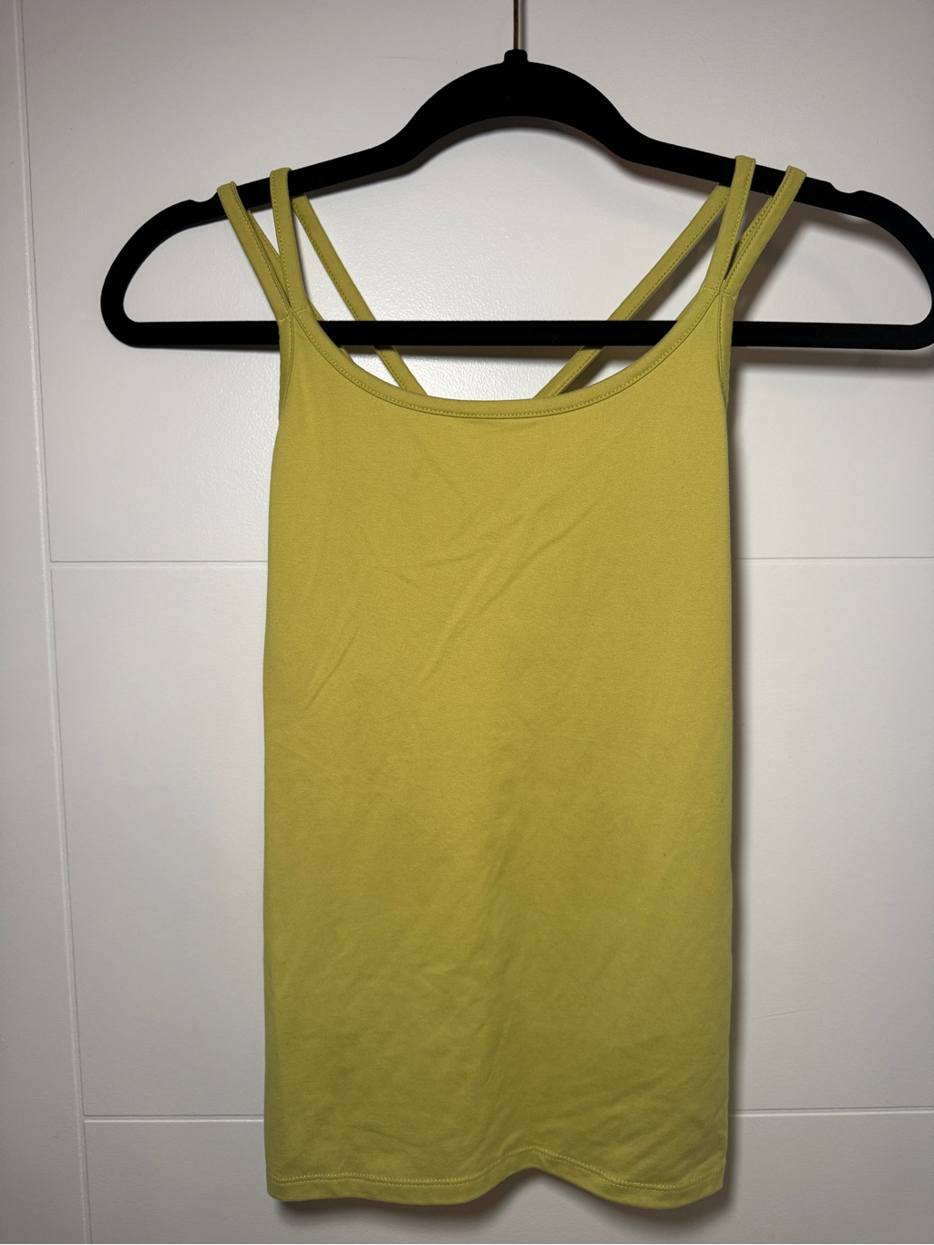Aerie DoubleStrap Lime Green Tank